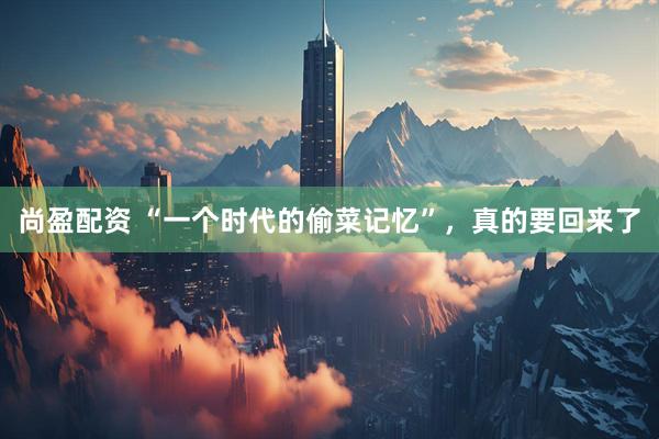 尚盈配资 “一个时代的偷菜记忆”，真的要回来了