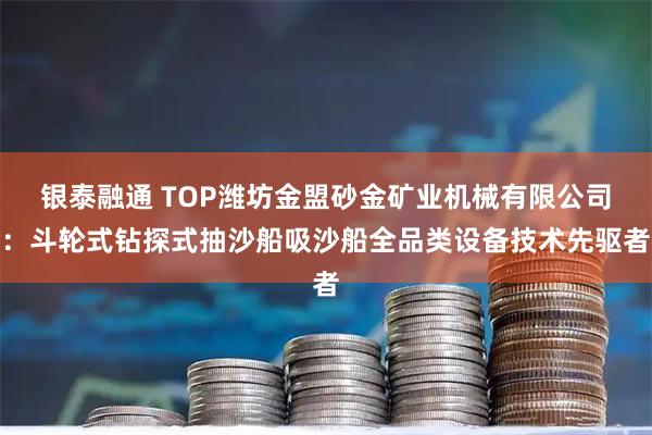 银泰融通 TOP潍坊金盟砂金矿业机械有限公司：斗轮式钻探式抽沙船吸沙船全品类设备技术先驱者