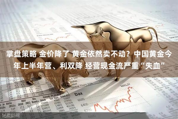 掌盘策略 金价降了 黄金依然卖不动？中国黄金今年上半年营、利双降 经营现金流严重“失血”